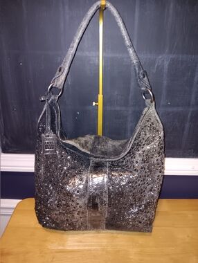 Frye Studded Leather Hobo Bag